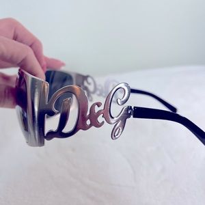 Dolce & Gabbana silver frame sunglasses